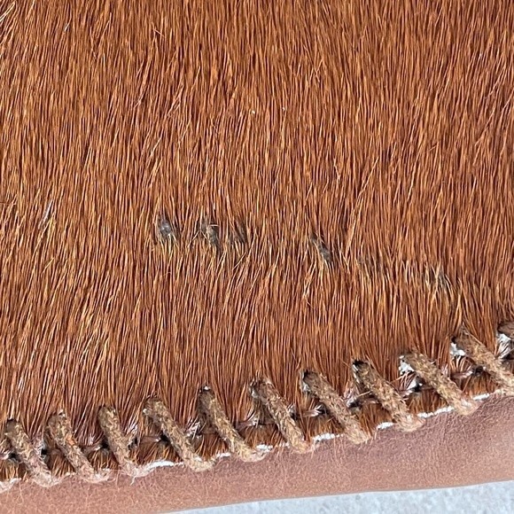 Genuine Leather Wallet with Cow Hide - Wrist Wallet - EUC - Picture 3 of 8